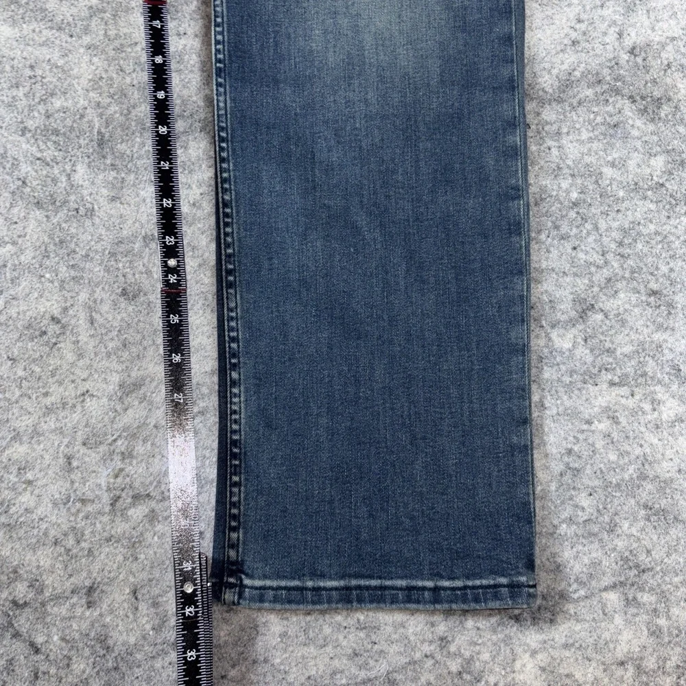7 For All Mankind Jeans Mens 36x32 Blue The Straight Breckenridge Denim Stretch - Picture 9 of 11
